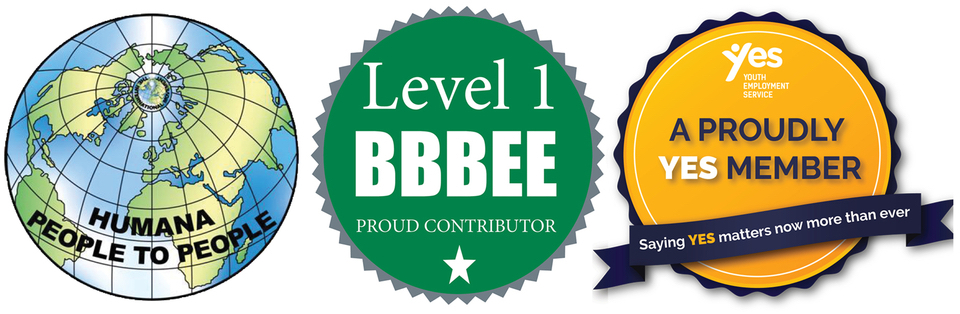 Humana People in South Africa is a B-BBEE level 1 NPO and a proudly active YES member.